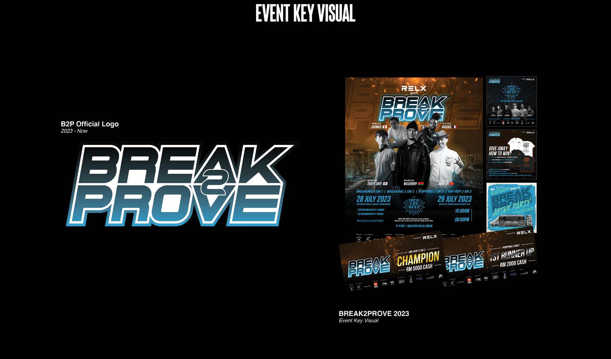 Official logo and Break2Prove 2023 key visual