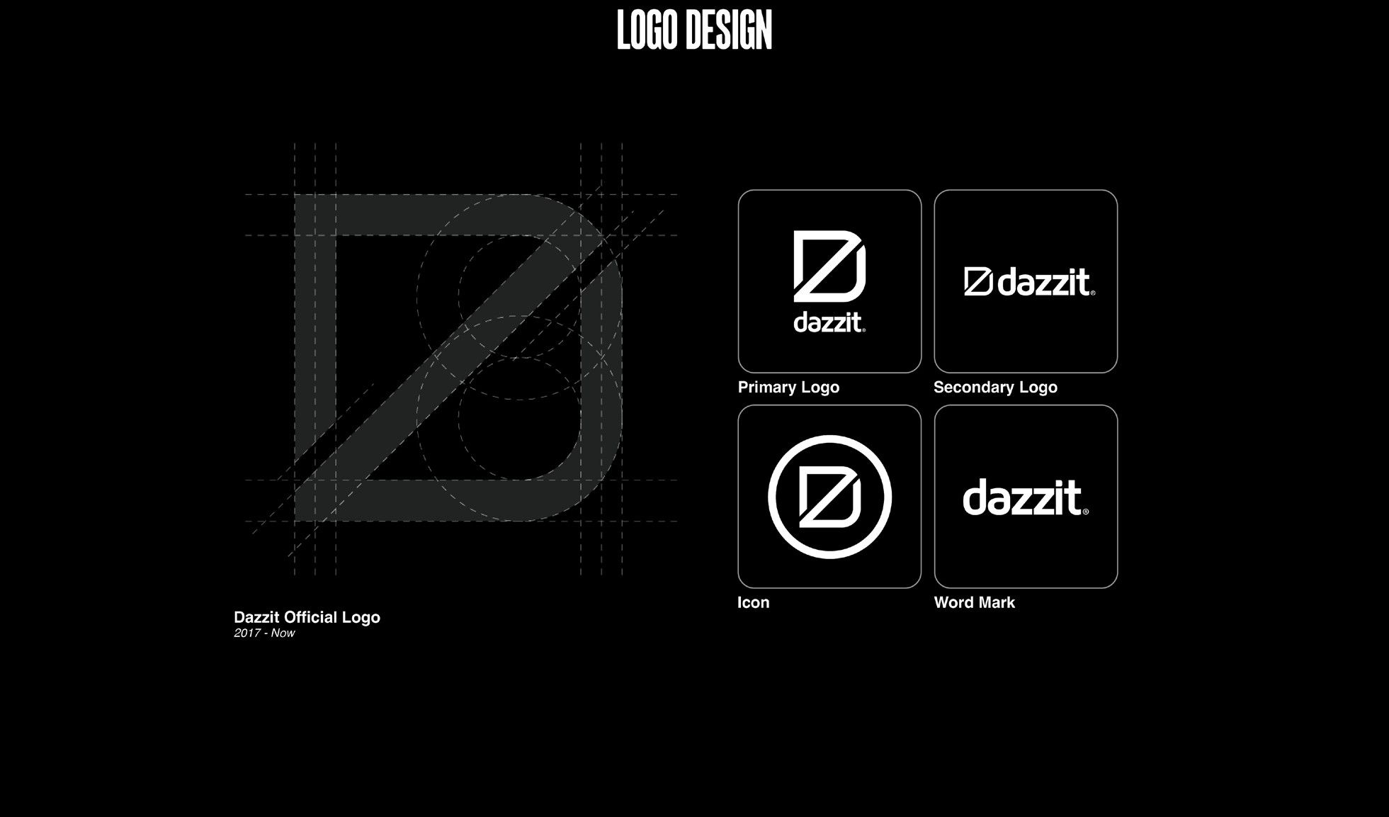 Logo design — primary, secondary, icon and wordmark