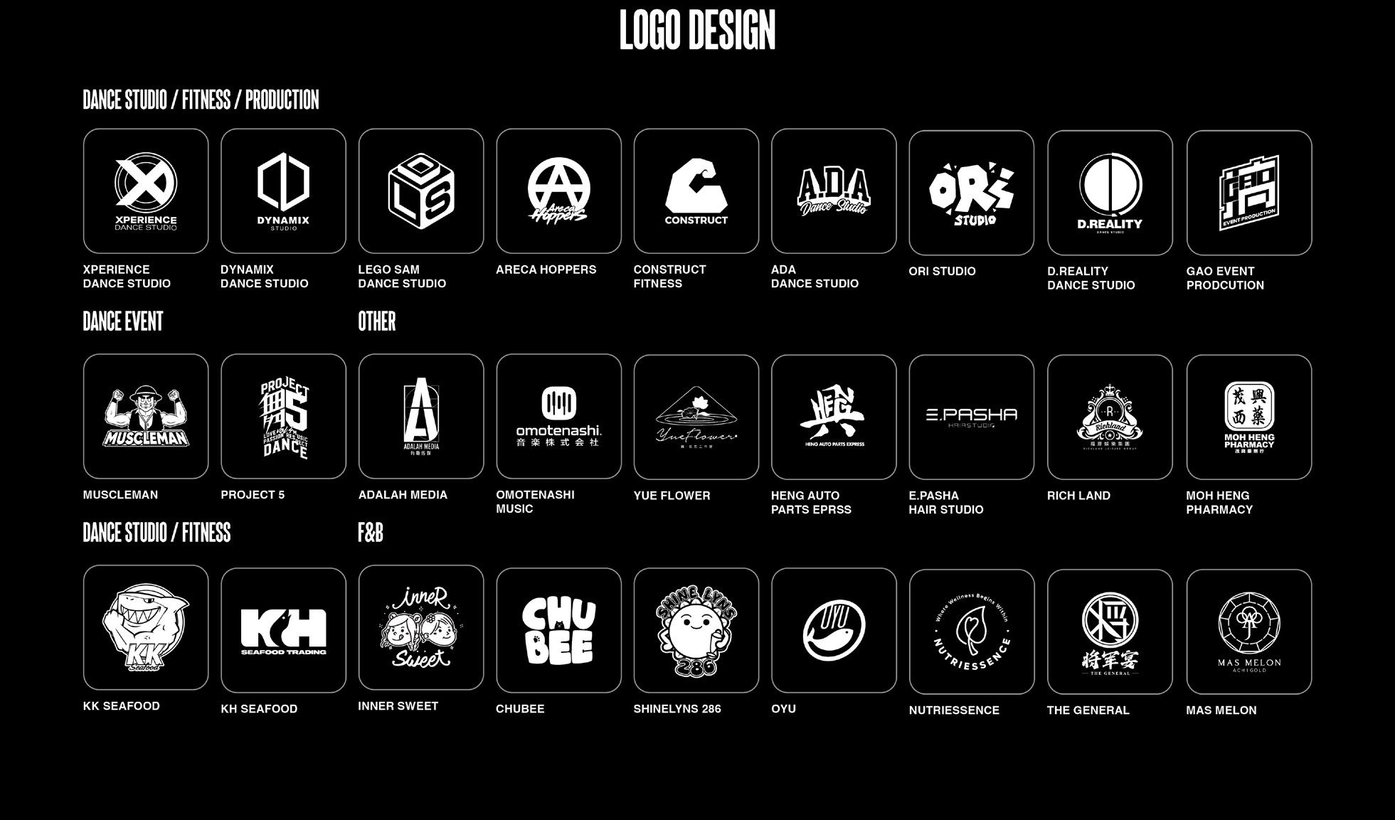 Selected logos