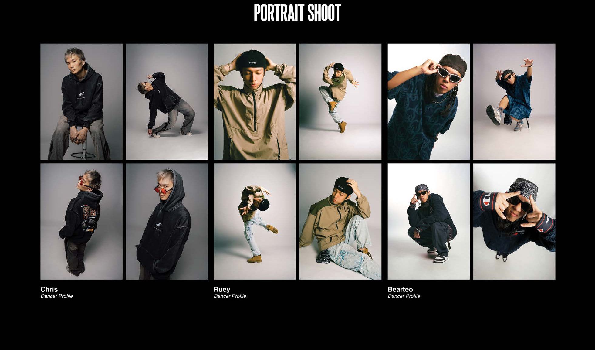 Portrait shoot — dancer profiles
