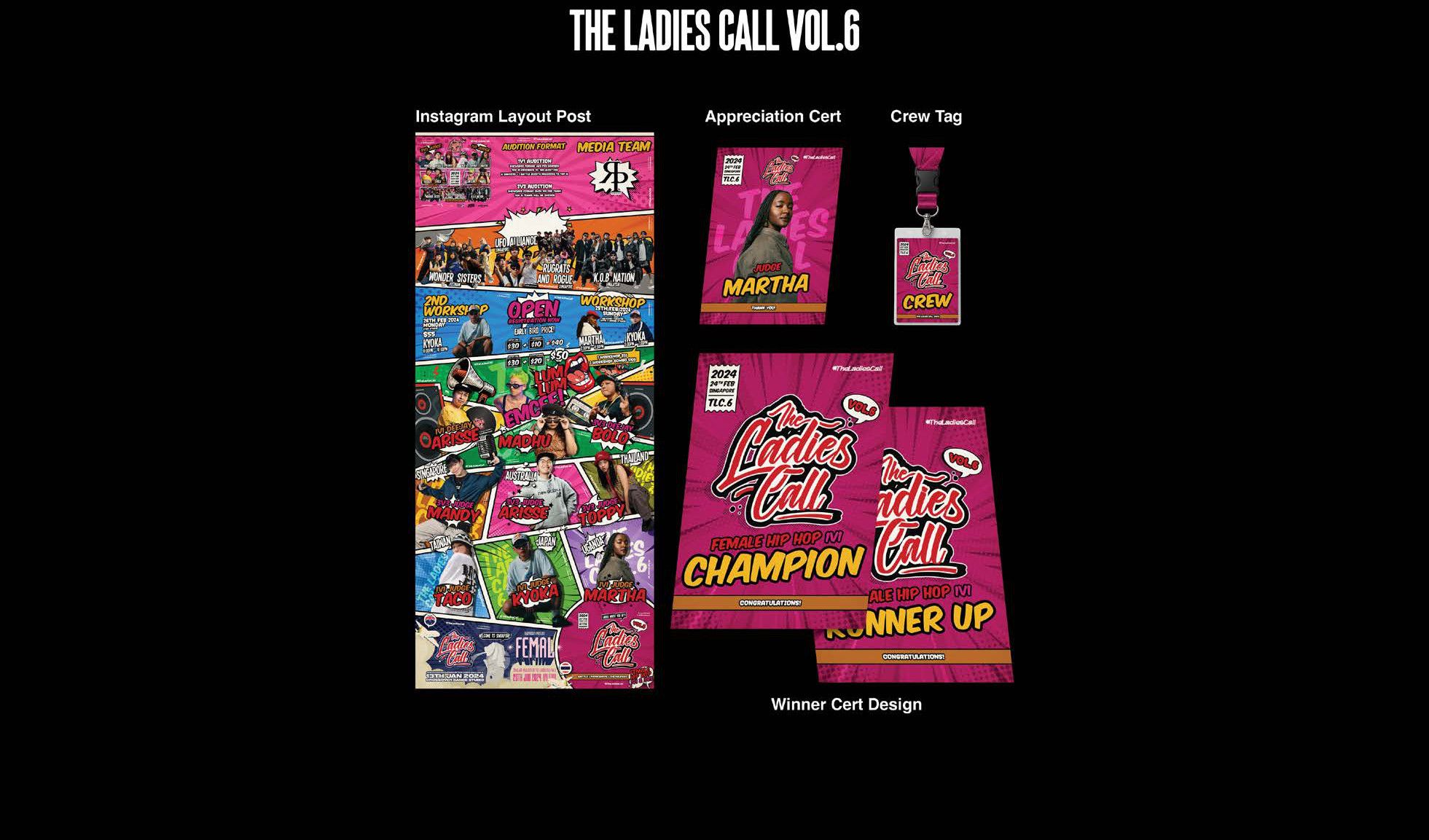 Vol. 6 — Instagram layout, appreciation certificate, crew tag