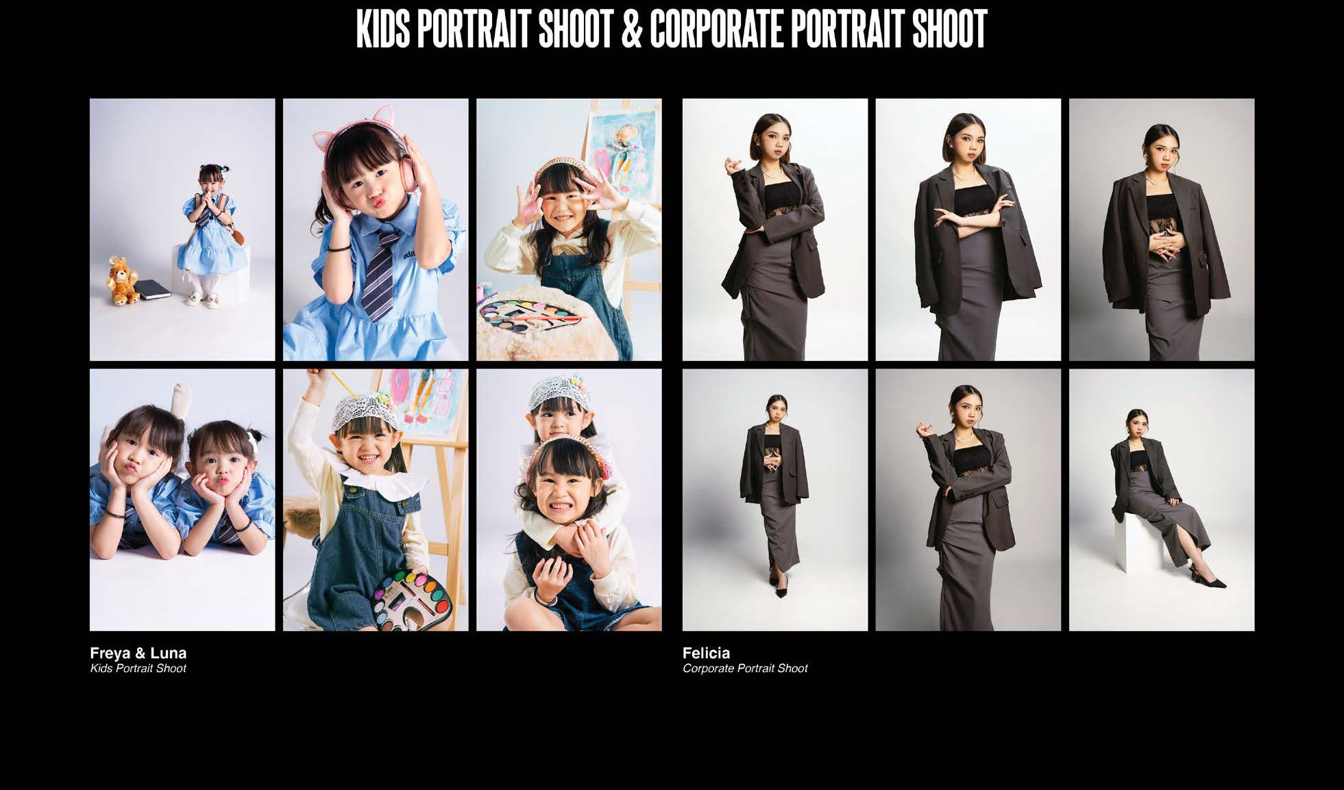 Kids portrait & corporate portrait shoot