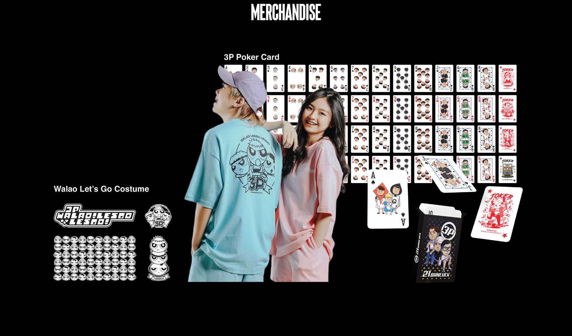 Merchandise — 3P poker cards and costume
