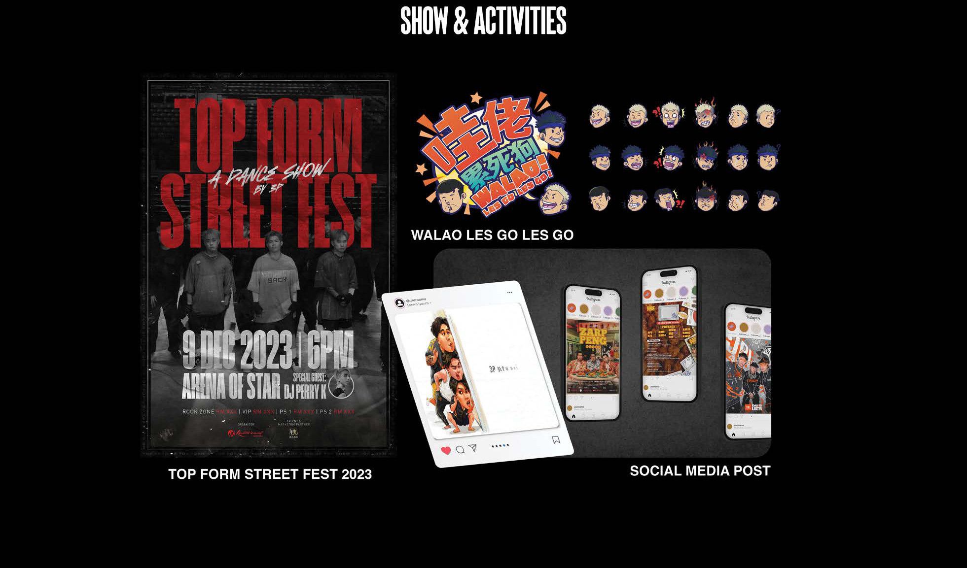 Show & activities — Top Form Street Fest 2023